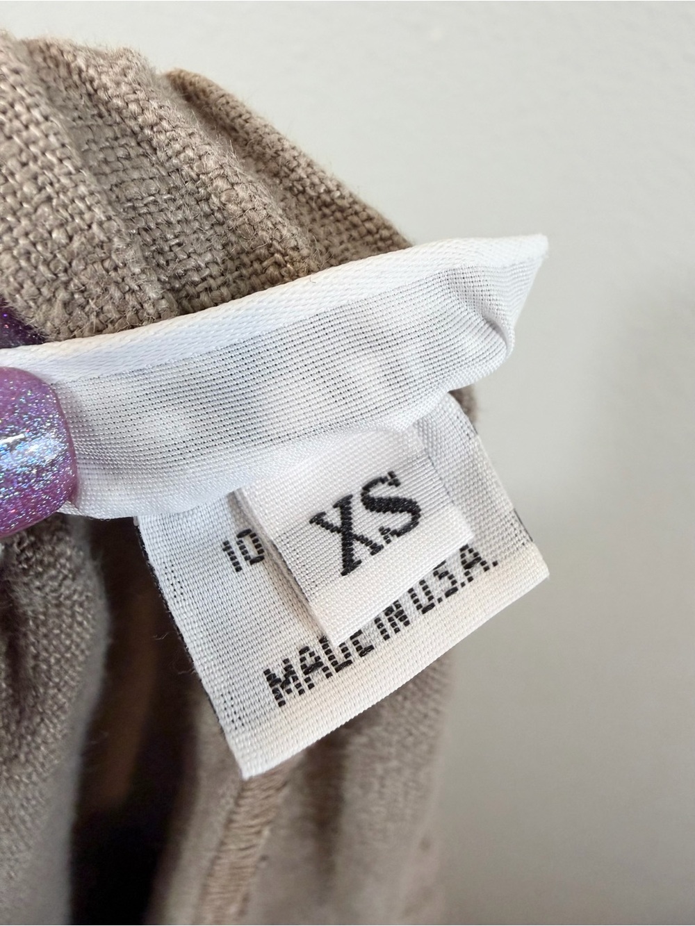 Bryn Walker Wide Leg Crop Linen Pants XS Light Taupe Brown Lagenlook Minimalist - Picture 8 of 9